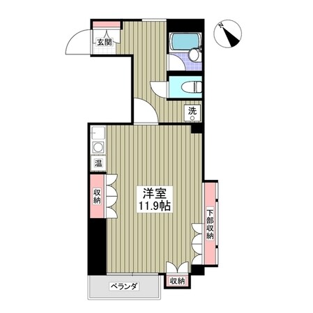 竹林マンションⅠの物件間取画像